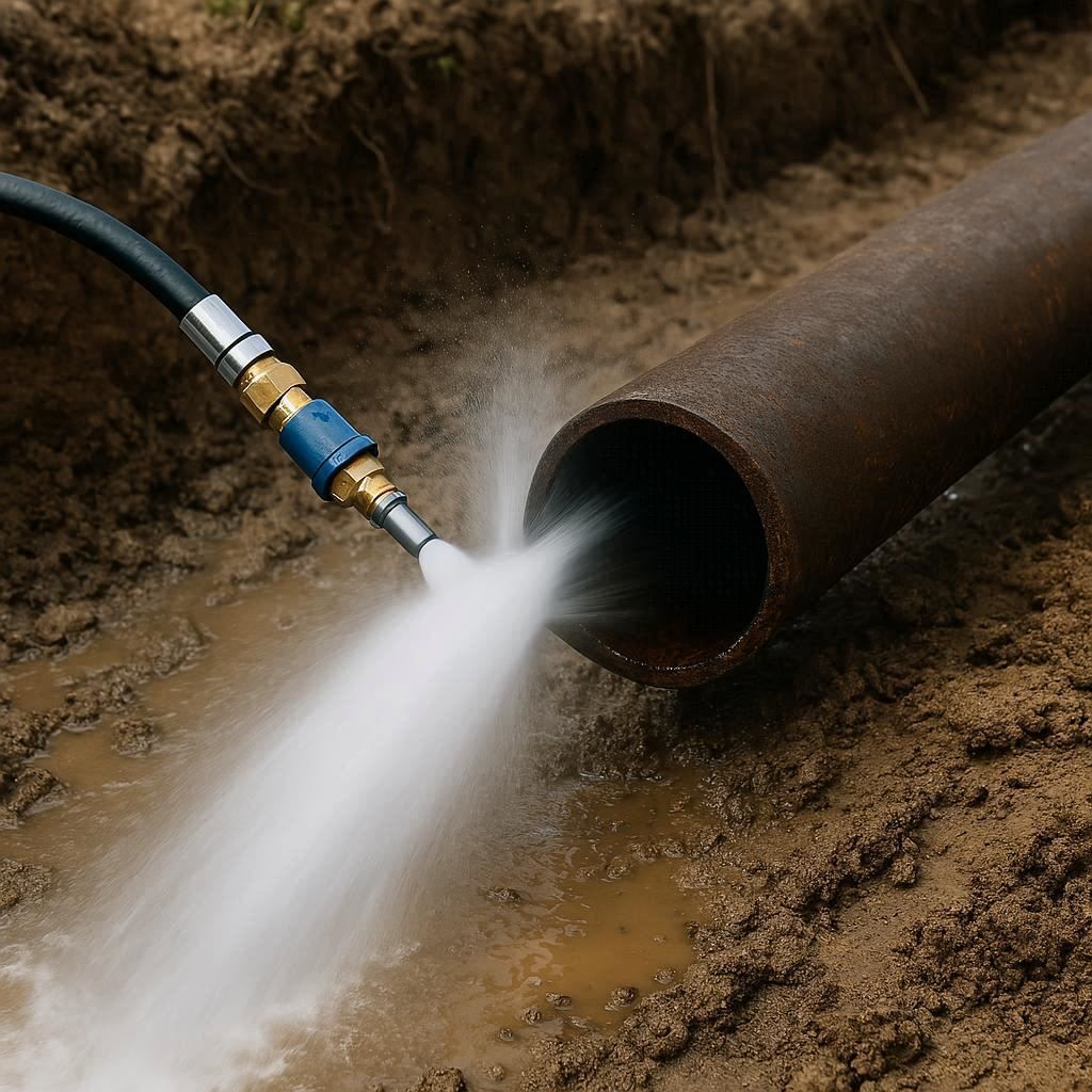 Гидродинамическая прочистка водопроводных труб в Кингисеппе