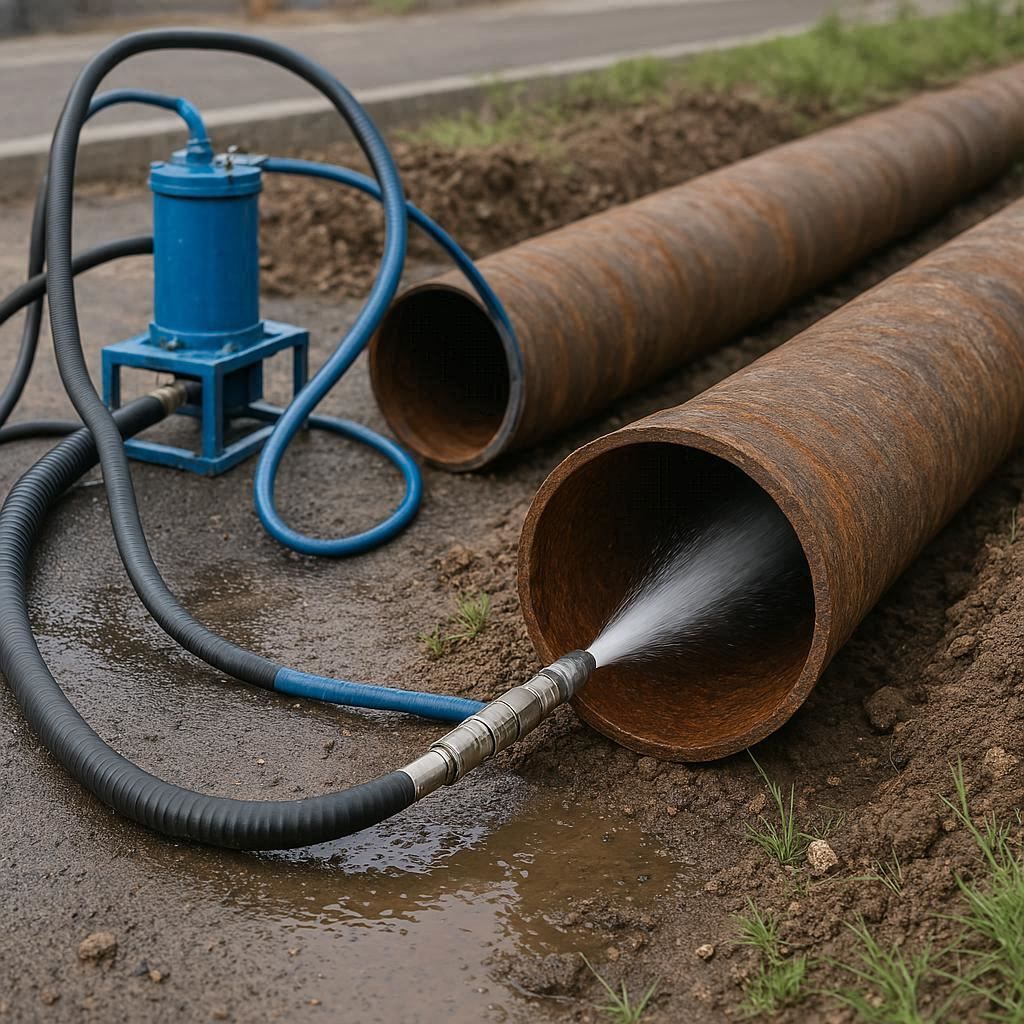 Гидродинамическая прочистка водопроводных труб в Кингисеппе